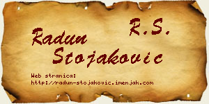 Radun Stojaković vizit kartica